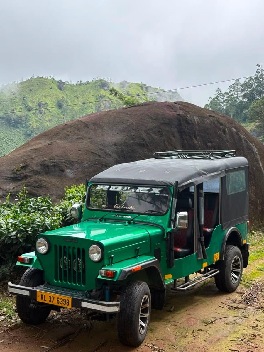 Off the Tar, Kerala — Where the surfaced road gives out and the estate track begins.