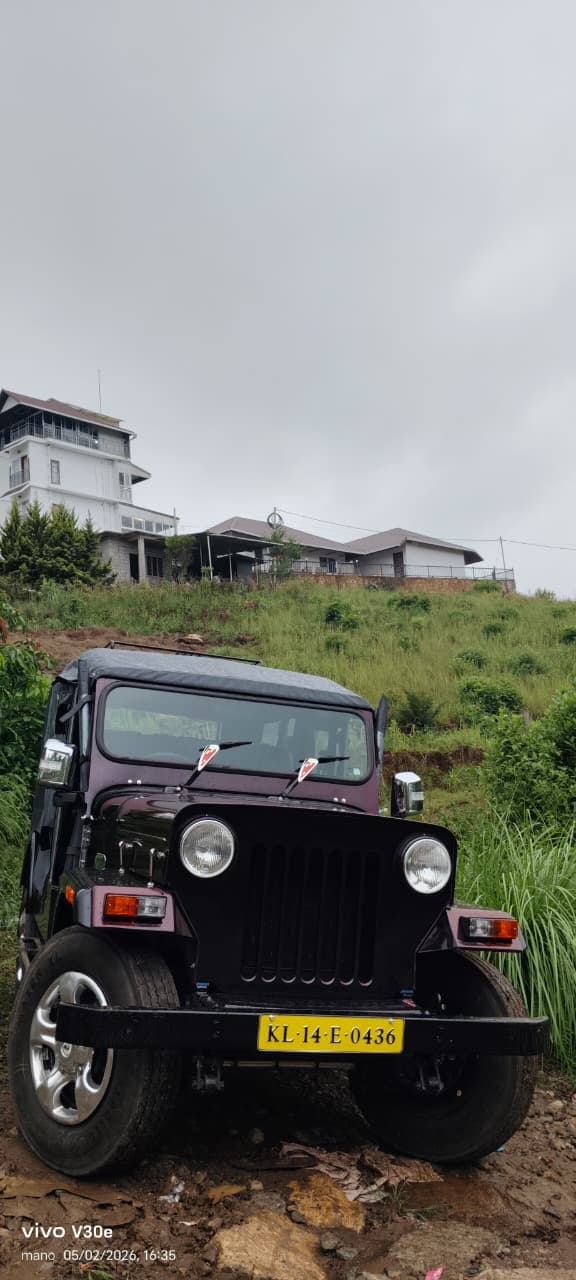 Up the Slope, Kerala — Nosed up the hill track, monsoon cloud sitting low over the ridge.